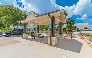 New covered school bus shelter